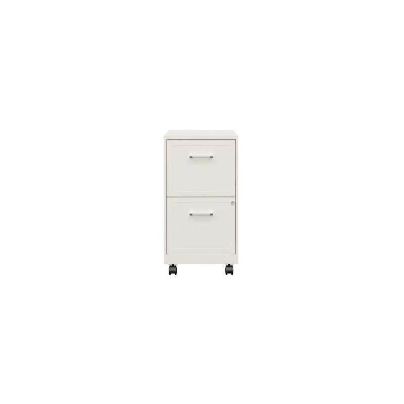 Archivador vertical móvil de 2 cajones Hirsh - Blanco perla