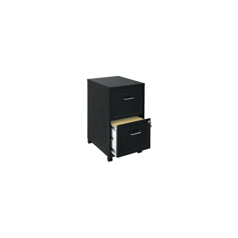 Archivador móvil vertical de 2 cajones Hirsh - Carta - Negro