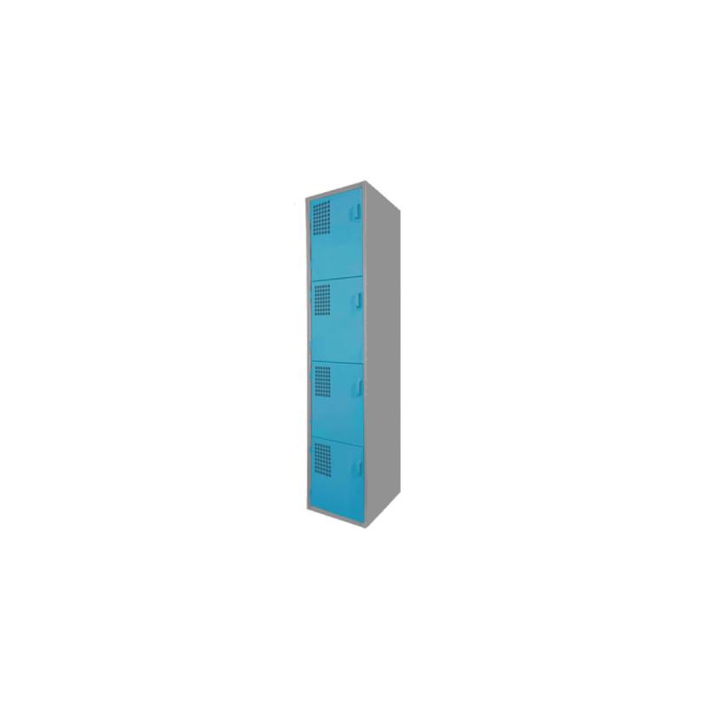 Locker Color Azul - 4 Puertas