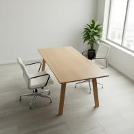 Escritorio de oficina ejecutivo rectangular de madera