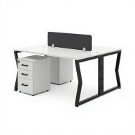 Estacion de trabajo de oficina para 2 personas