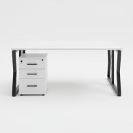 Estacion de trabajo de oficina para 2 personas