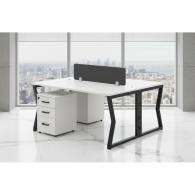 Estacion de trabajo de oficina para 2 personas