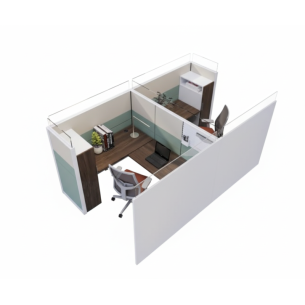 Estacion de trabajo de oficina de cubiculo