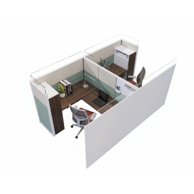 Estacion de trabajo de oficina de cubiculo