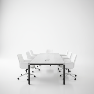 Mesa de oficina moderna para conferencias