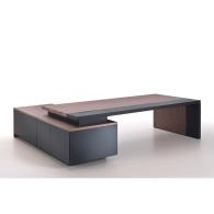 Escritorio de oficina ejecutivo de esquina con cajones