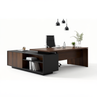 Escritorio de oficina de esquina