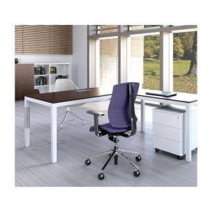 Escritorio de oficina de aglomerado ennoblecido de esquina