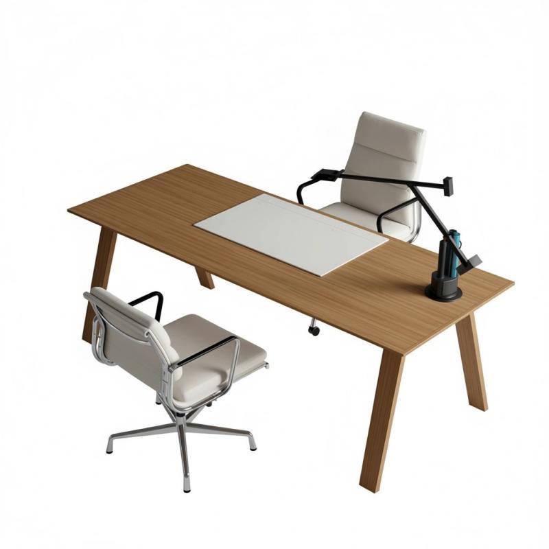 Escritorio de oficina ejecutivo rectangular woodland