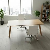 Escritorio de oficina ejecutivo rectangular woodland