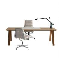 Escritorio de oficina ejecutivo rectangular woodland