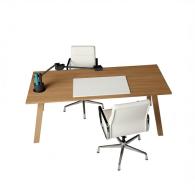 Escritorio de oficina ejecutivo rectangular woodland