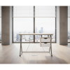 Escritorio Desk Bora / Maple con gris