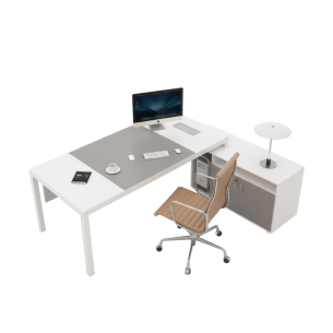 Escritorio moderno de muebles de oficina Escritorio de oficina ejecutivo en forma de L