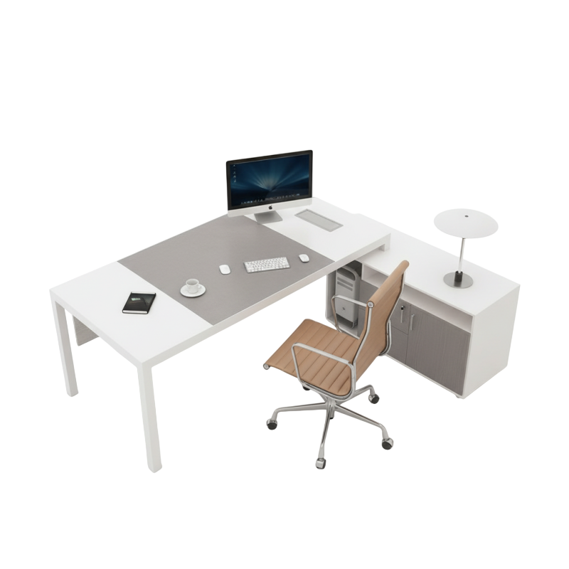 Escritorio moderno de muebles de oficina Escritorio de oficina ejecutivo en forma de L
