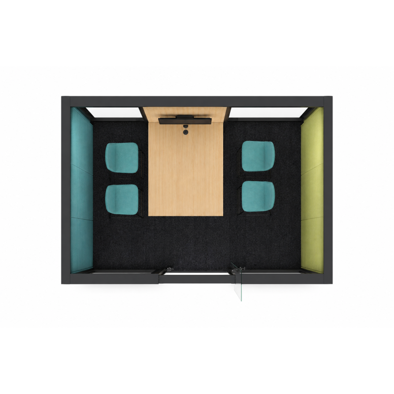 Mueble estación de trabajo de oficina Cabina COLLAB HUB