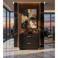 Archivero Ejecutivo Elite File 2 | Archivero Horizontal para Oficina con 2 Gavetas y Cerradura