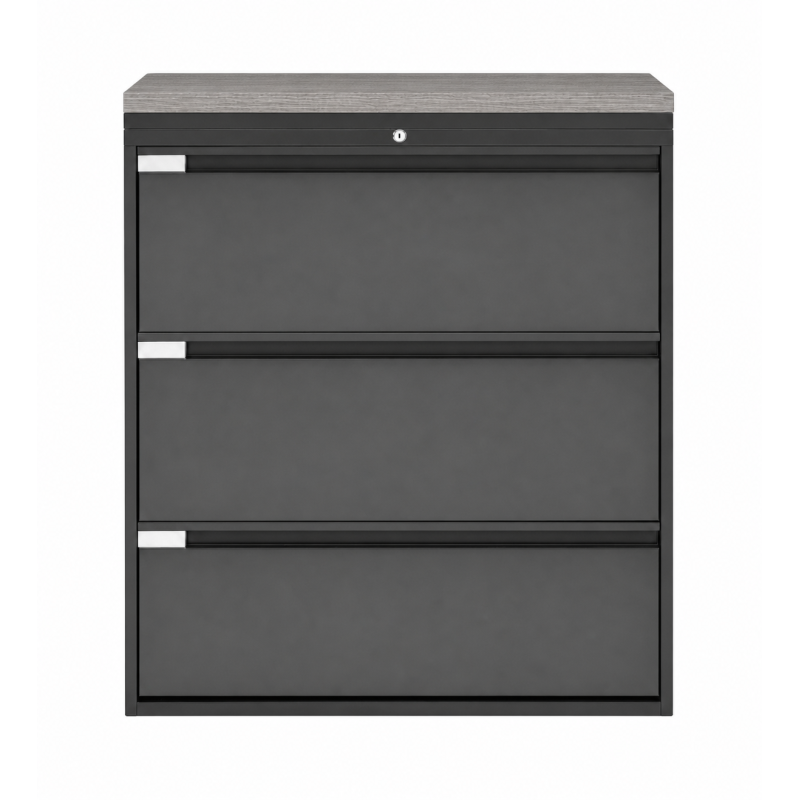 Archivero Metálico Horizontal Titan File 3 Archivero para Oficina de 3 Gavetas con Cerradura